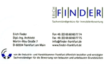 Logo von Sachverständigenbüro für Immobilienbewertung Architekt Finder Erich